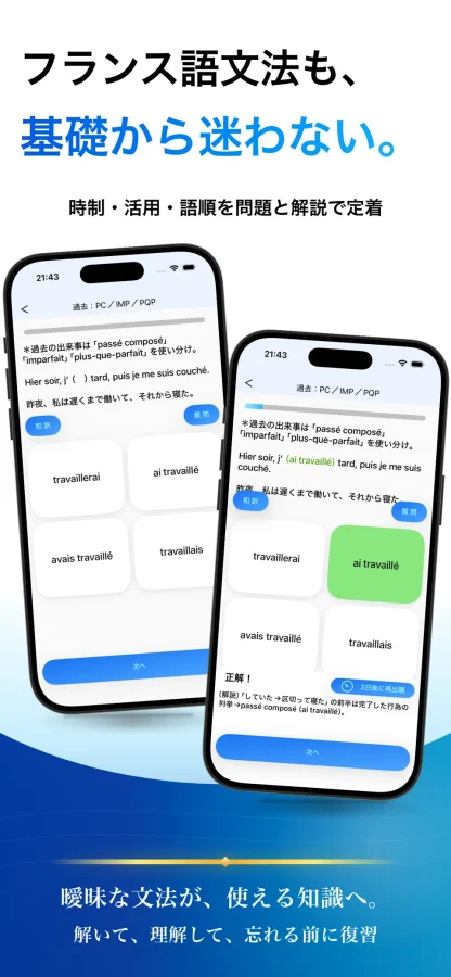フランス語 ブラクストン：文法学習